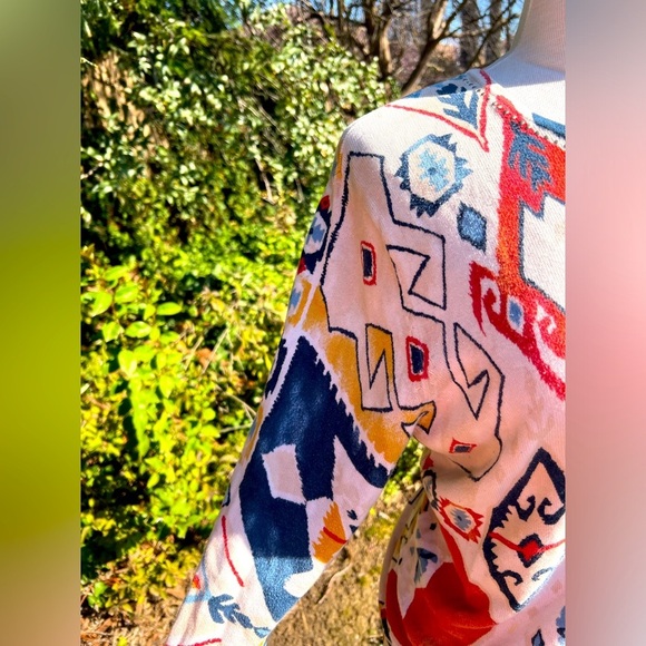 ALFRED DUNNER Colorful southwestern 🌻Geometric Patterned Sweater - Picture 5 of 10